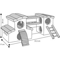 Flamingo Toy Adventure Playground Brown