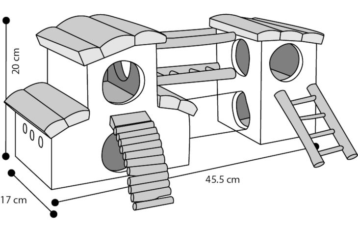 Flamingo Toy Adventure Playground Brown