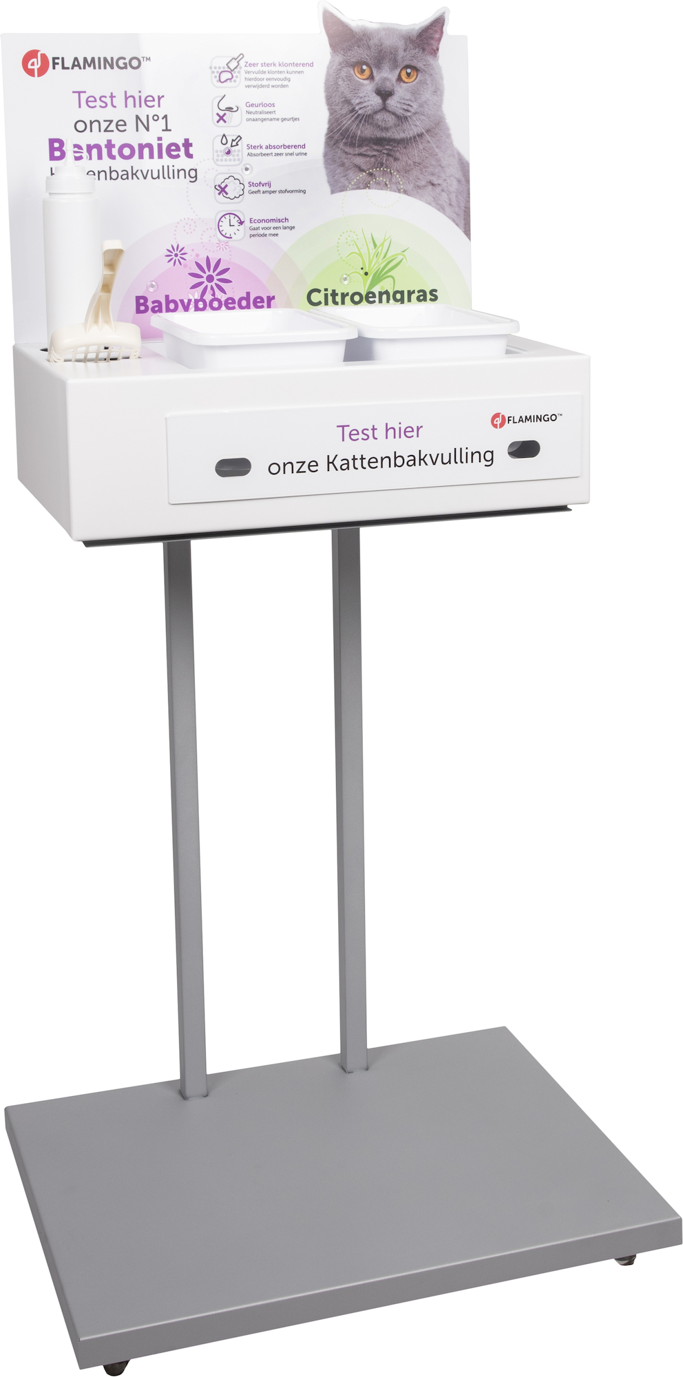 Flamingo Flamingo Display-Kopfkarte Weiß