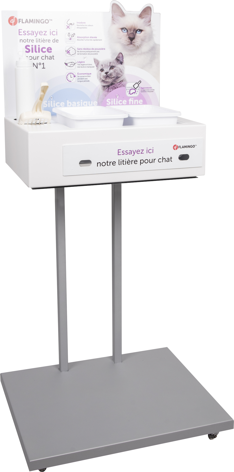 Flamingo Flamingo Display-Kopfkarte Weiß