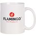 Flamingo Taza de café Blanco