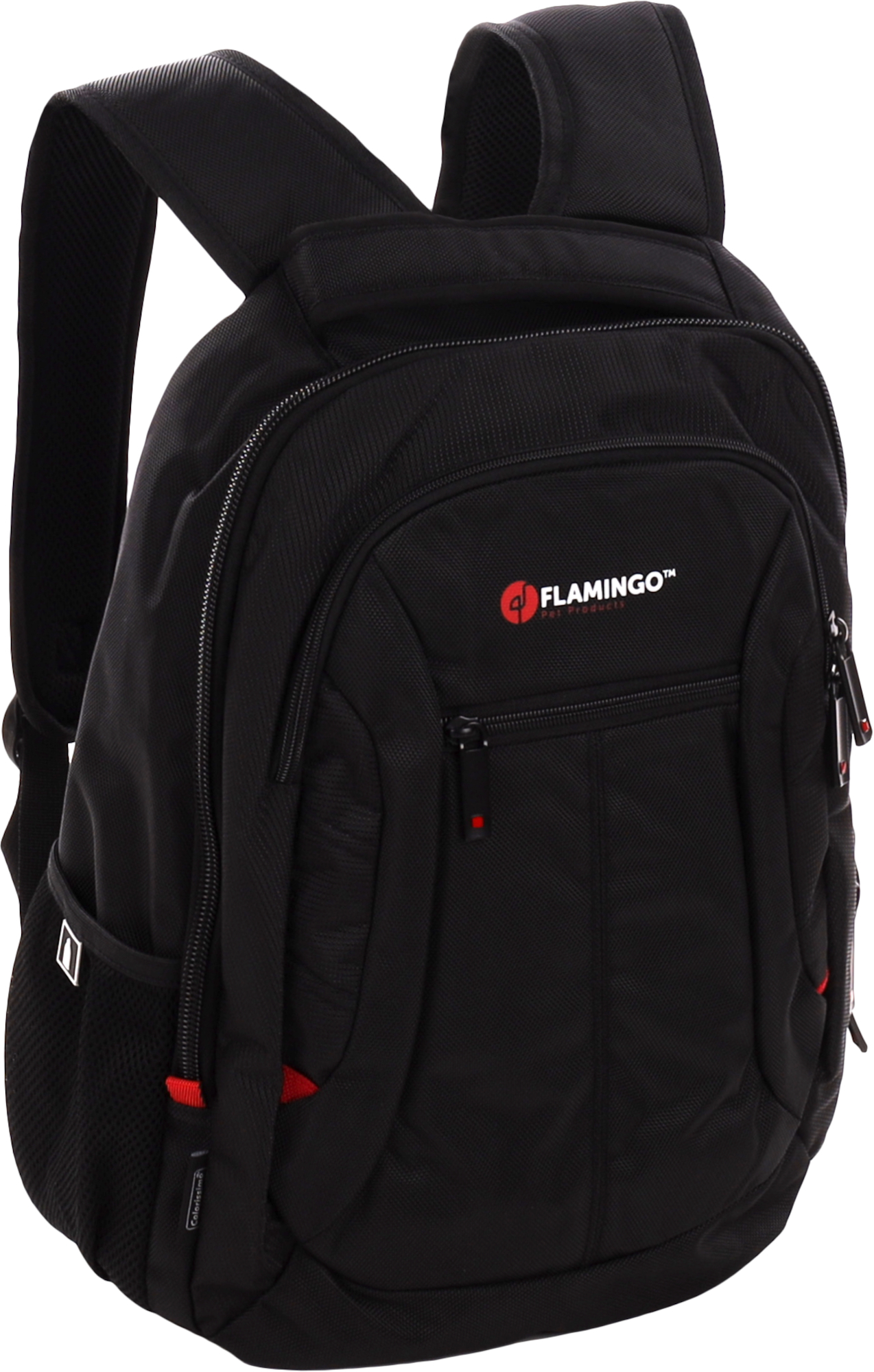 Flamingo Flamingo Laptop Rucksack Schwarz