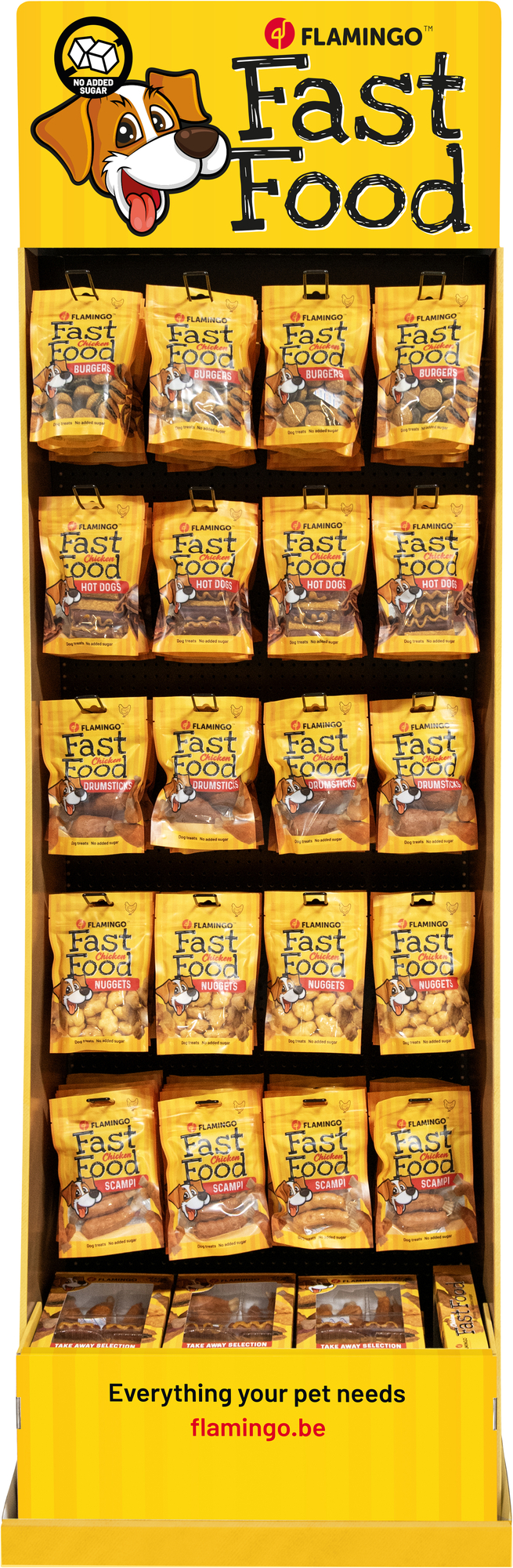 Flamingo FLOOR DISPLAY FAST FOOD 59x40x175CM