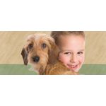 MAGNET BANNER PUPPY PUPPY WITH GIRL 400x988MM