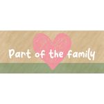 MAGNET BANNER PUPPY PART OF THE FAMILY 400x988MM