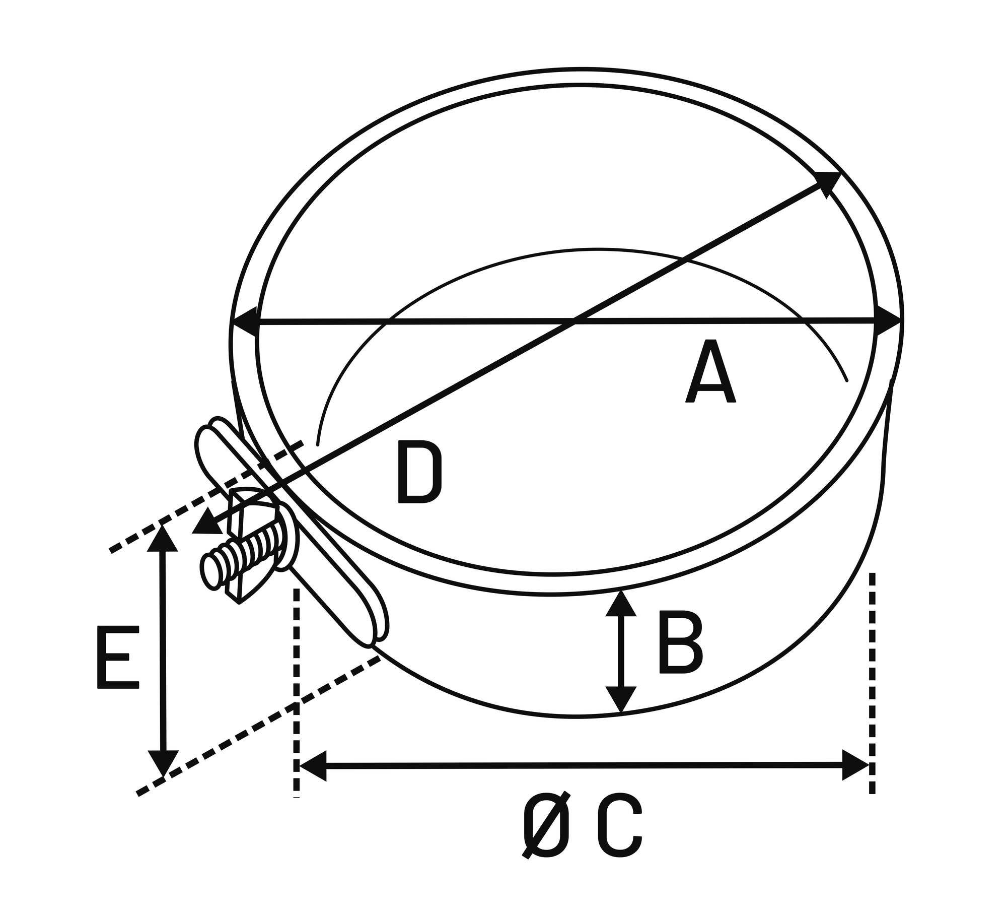 Flamingo Feeding and drinking bowl Avaro Round Black & Red & Silver