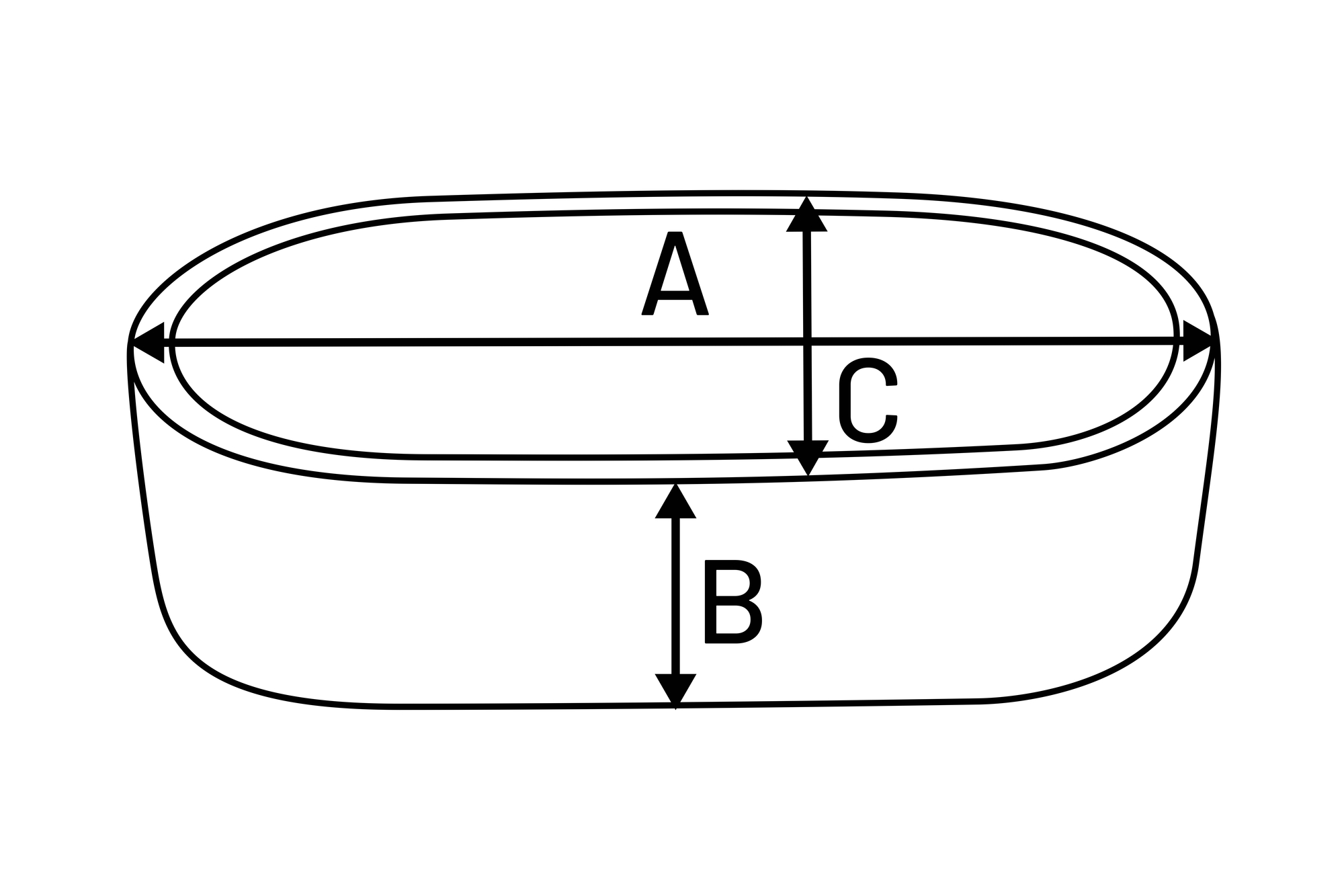Flamingo Bol para comida y bebida Auri Ovalado Topo