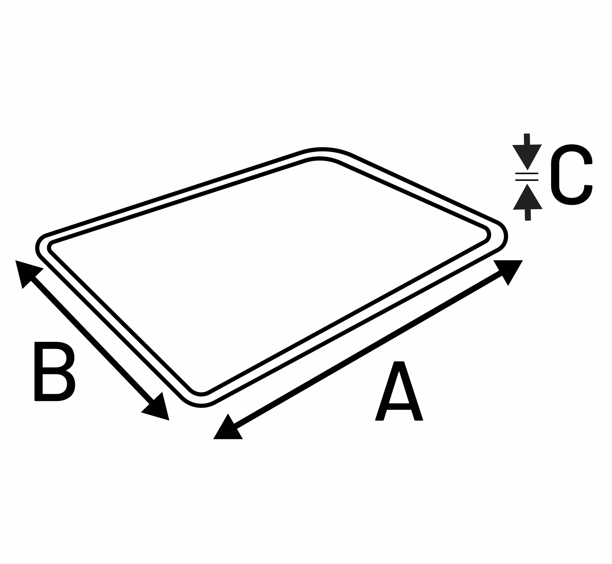 Flamingo Placemat Largo Rectangle Taupe