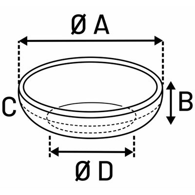 Feeding and drinking bowl Muna Round Silver