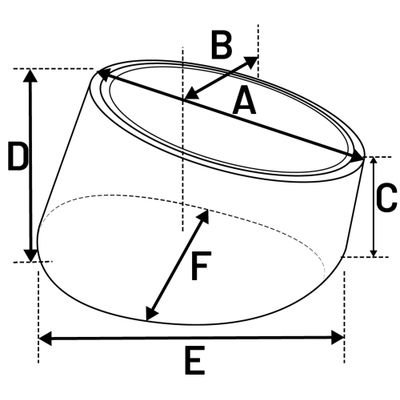 Feeding and drinking bowl Kana Beige & Black