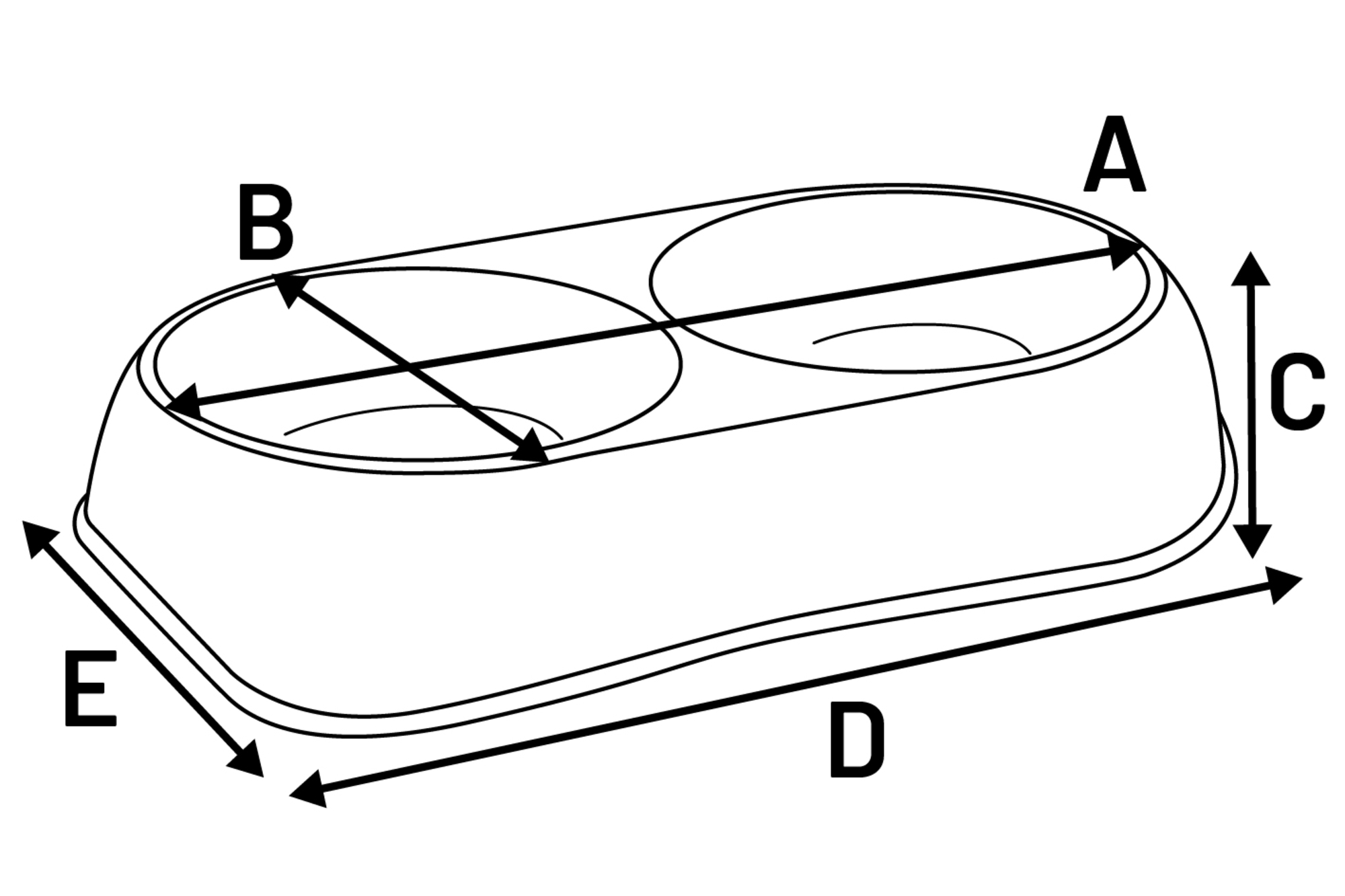 Flamingo Eet- en drinkpot Muk Ovaal Koraalrood