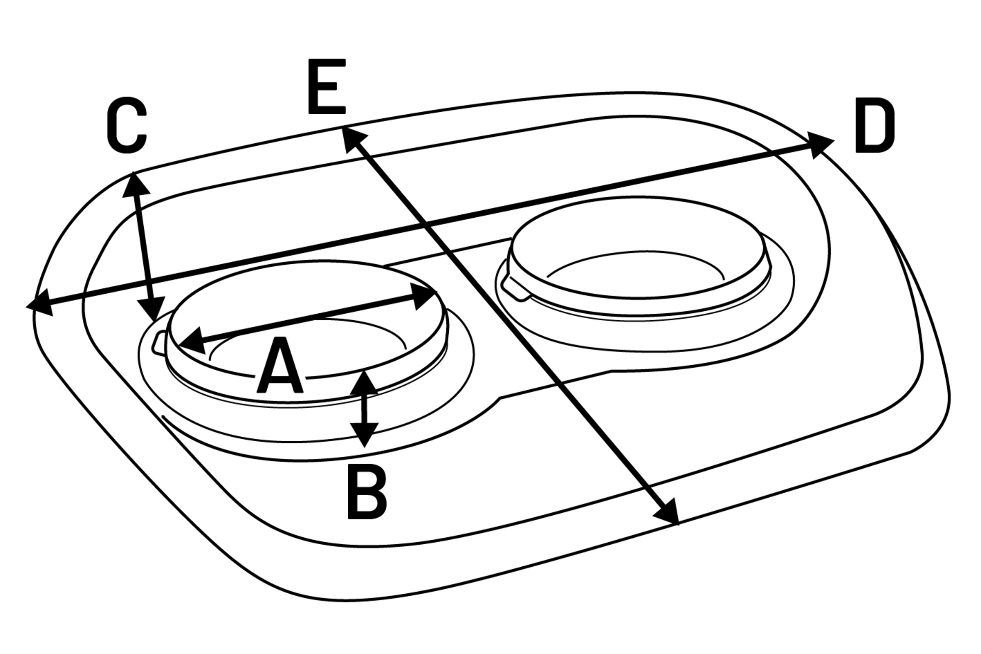 Flamingo Feeding and drinking bowl Jon White