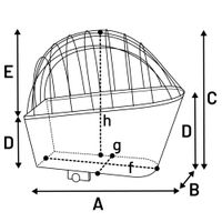 Flamingo Bicycle basket Bycicle rack Linea Black
