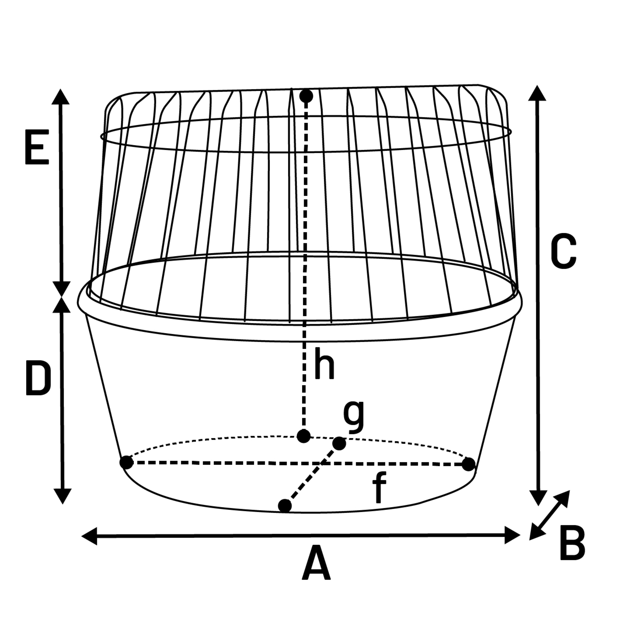 Flamingo Bicycle basket Canna Brown