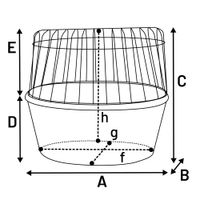 Flamingo Bicycle basket Handlebar model Canna Brown