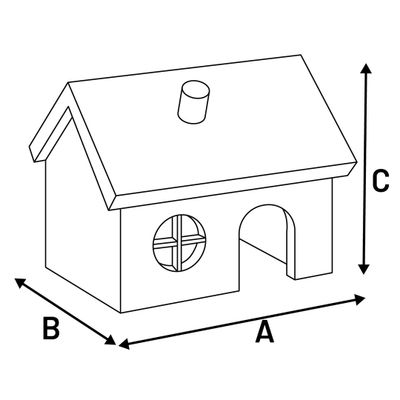 Nagetierhaus Grity Braun