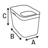 Flamingo Kattentoilet Kato Grijs