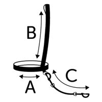 Flamingo Jogging leash Legleader Black