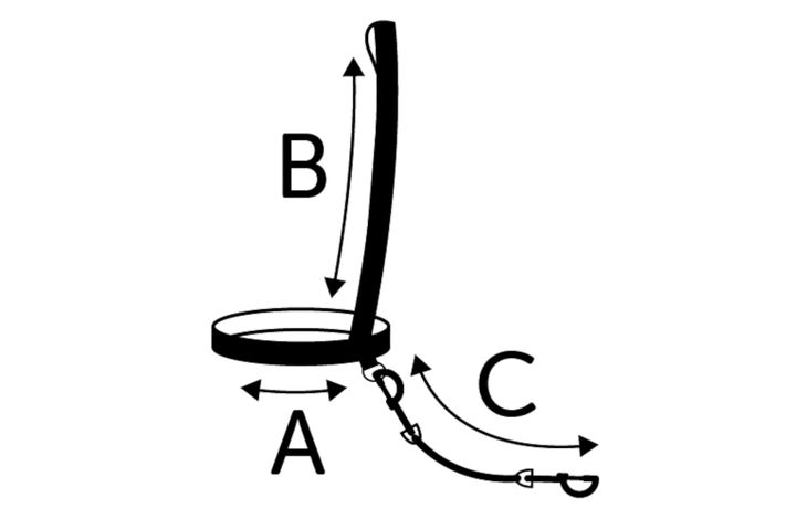 Flamingo Jogging leash Legleader Black