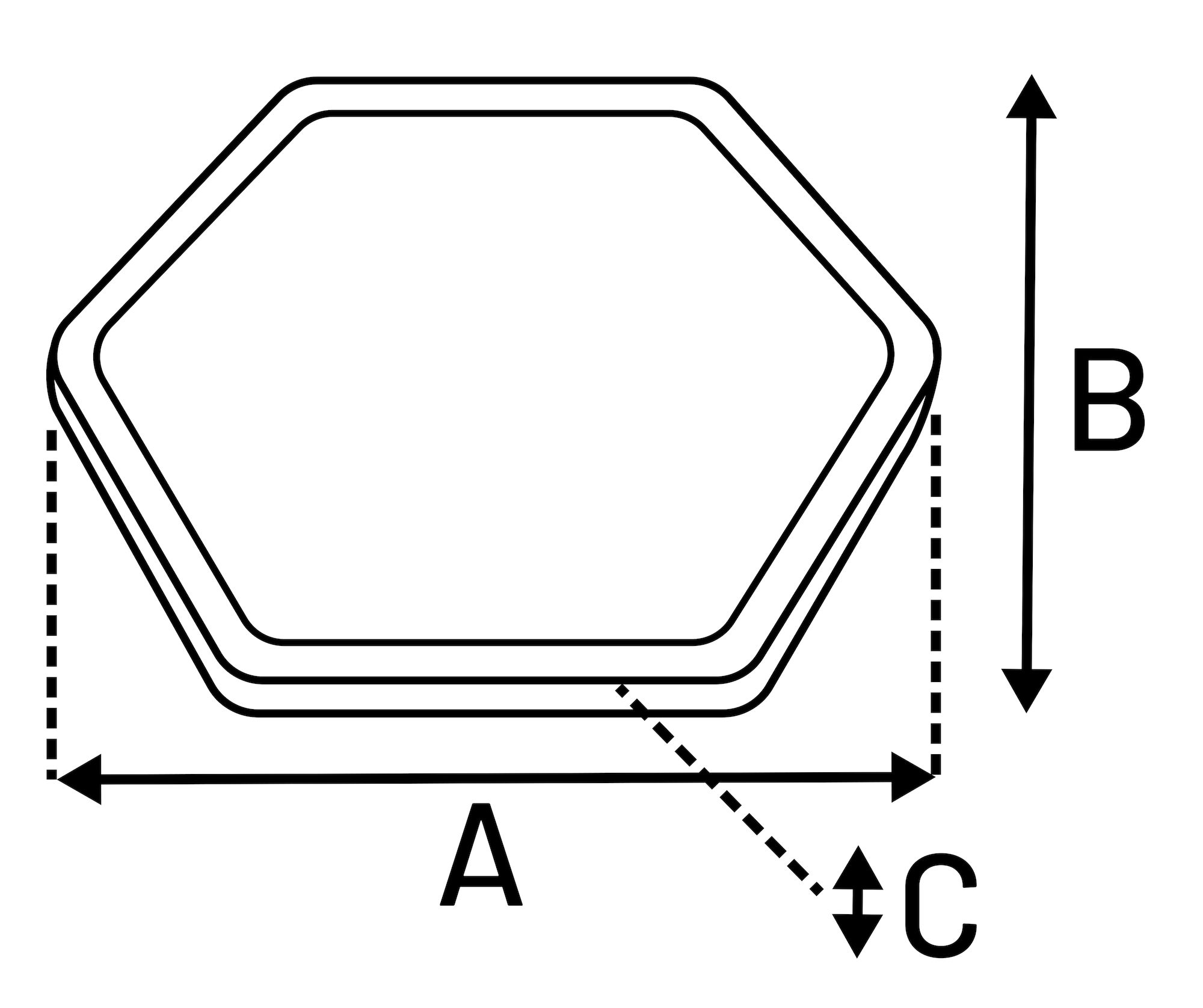 Flamingo Lick pad Jelly Hexagon Multiple colours