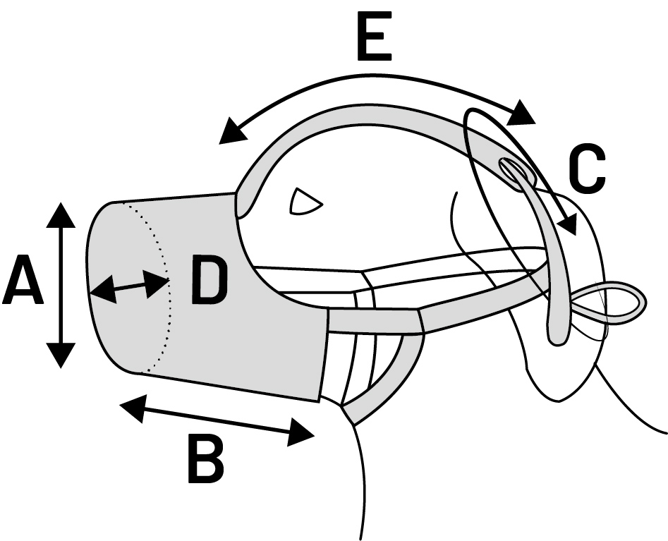 Flamingo Muselière  Benzo Noir