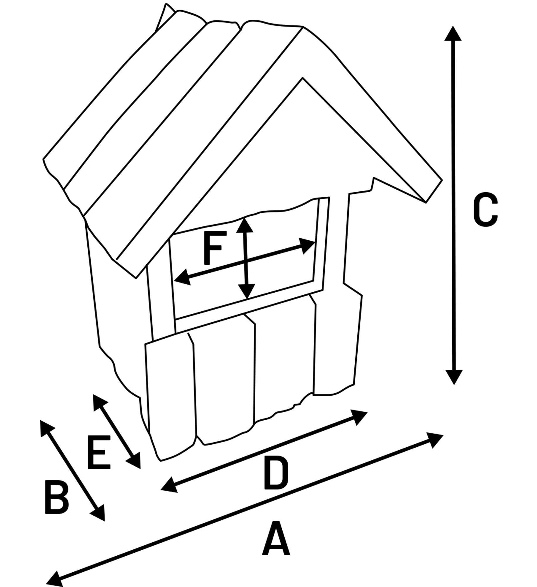 Flamingo Nesting box Gancha - Wood