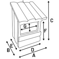 Flamingo Nesting box Inclino - Wood