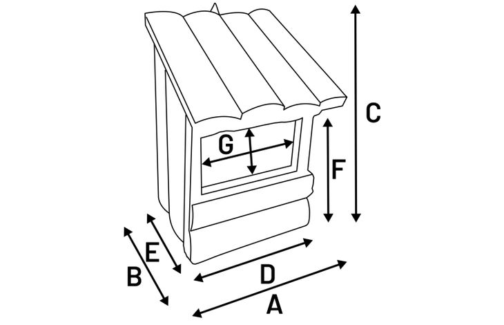 Flamingo Nesting box Inclino - Wood