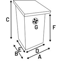 Flamingo Nesting box Bizi - Wood