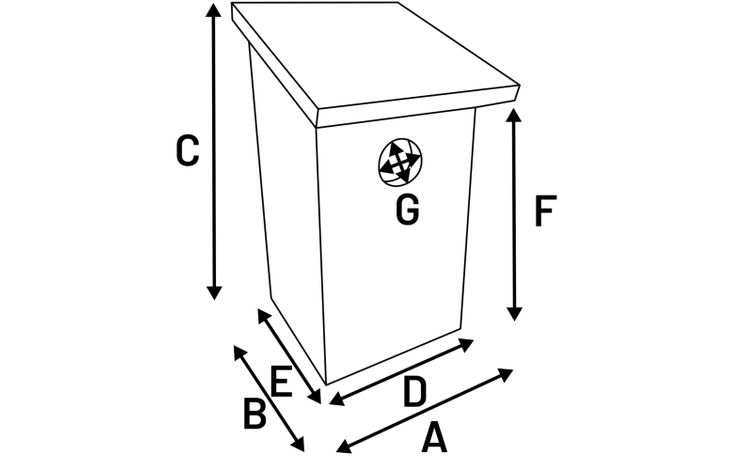 Flamingo Nesting box Bizi - Wood