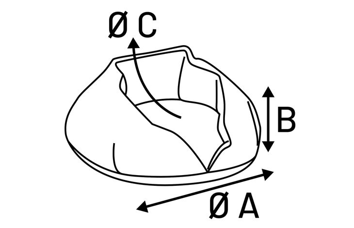 Flamingo Sleeping place Zupo Round Grey