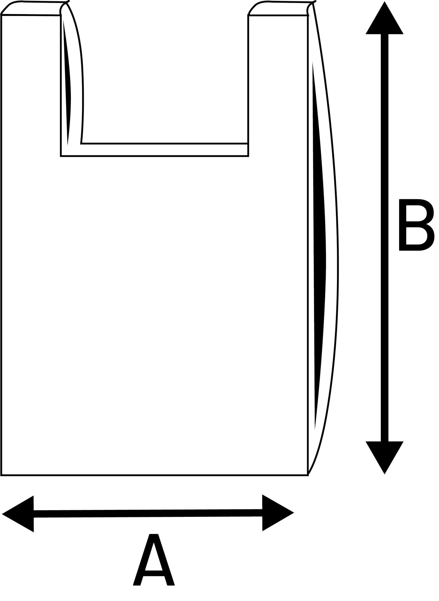 Flamingo Müllbeutel Trish Schwarz