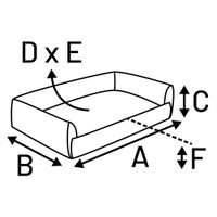 Flamingo Mand Jacquard Rechthoekig Taupe