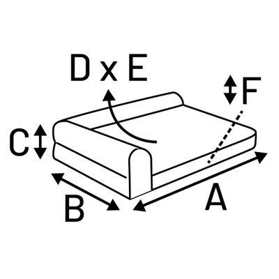 Sofa Odet Rechthoekig Beige