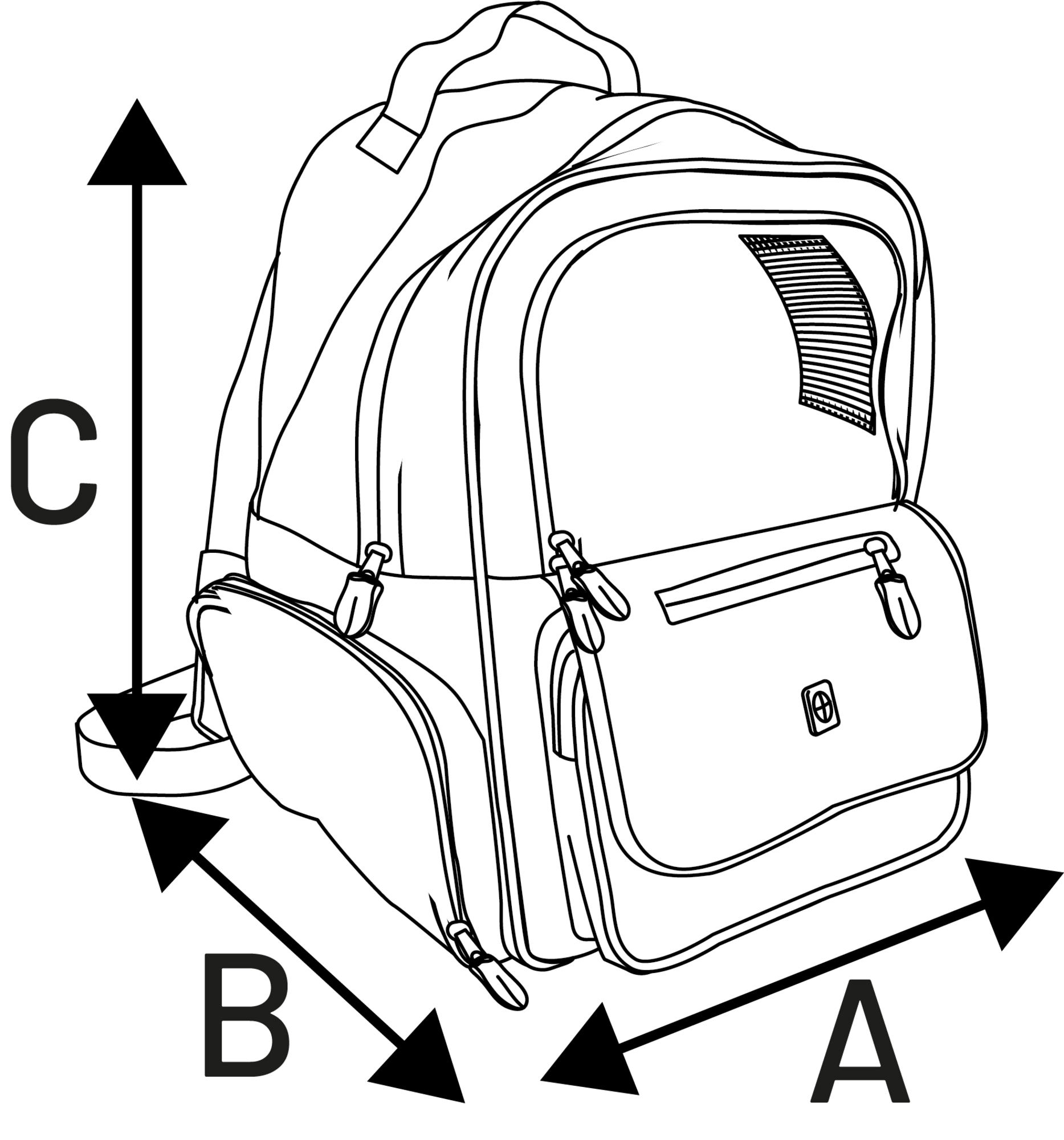 Flamingo Backpack Manfred Blue