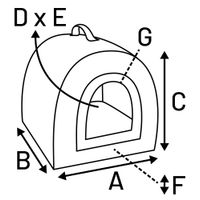 Flamingo Schlafplatz Snoozebay Oval Blau & Creme & Braun
