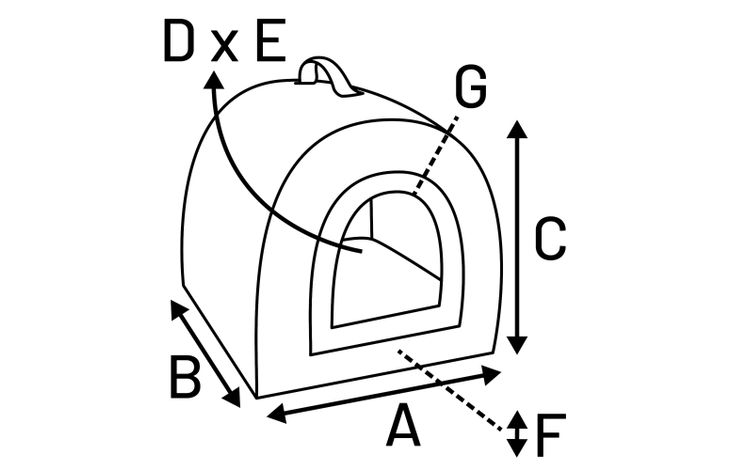 Flamingo Schlafplatz Snoozebay Oval Blau & Creme & Braun
