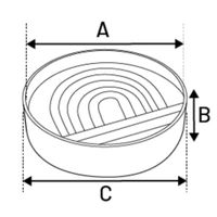 Flamingo Feeding bowl Slow feeder Rainy Round Light green
