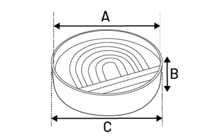Flamingo Feeding bowl Slow feeder Rainy Round Light green