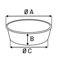 Flamingo Feeding bowl Slow feeder Kana Round Beige