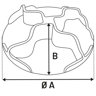Slow feeder insert for feeding bowl Woopy Round