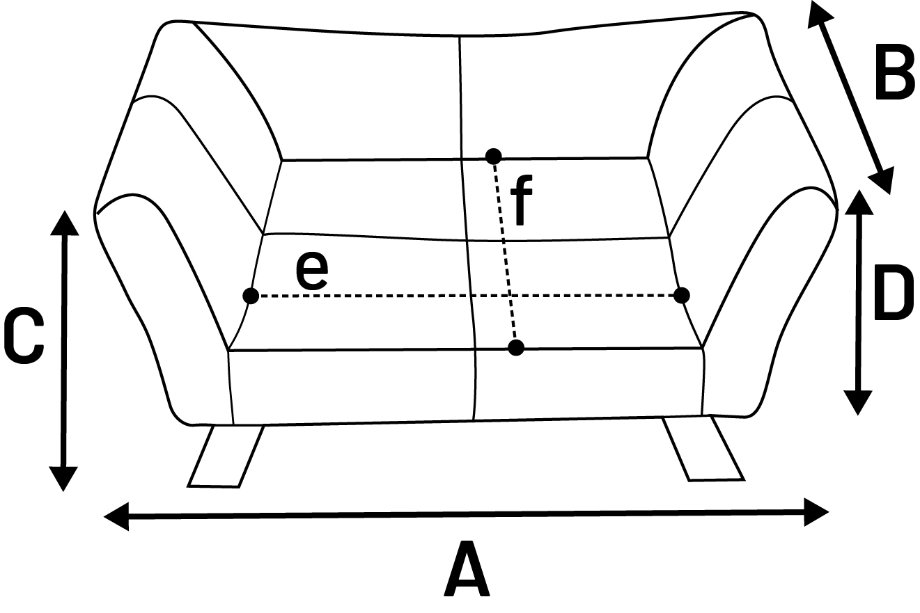 Flamingo Sofa Damario Rectangle Green