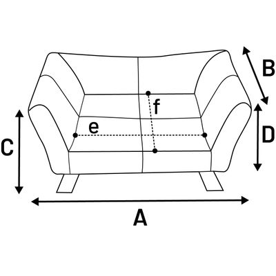 Sofa Damario Rectangle Green