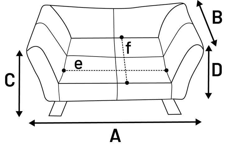 Flamingo Sofa Damario Rectangle Green