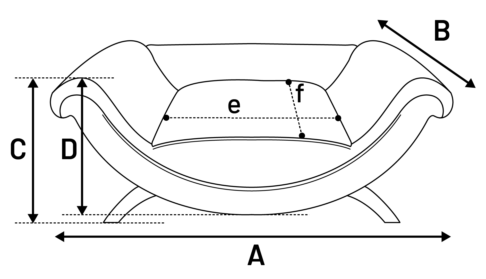 Flamingo Sofa Dingo Rectangle Orange