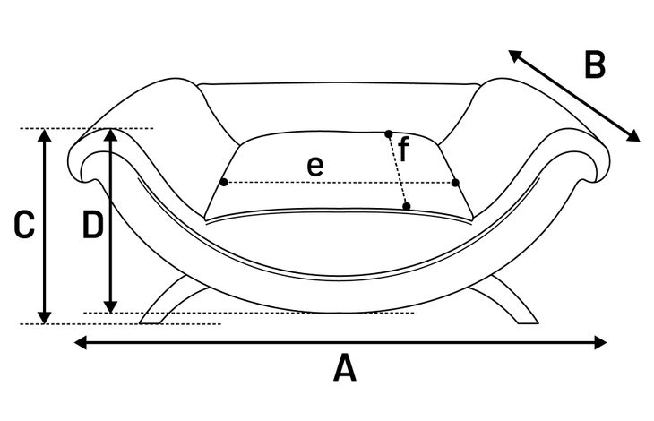 Flamingo Sofa Dingo Rectangle Orange