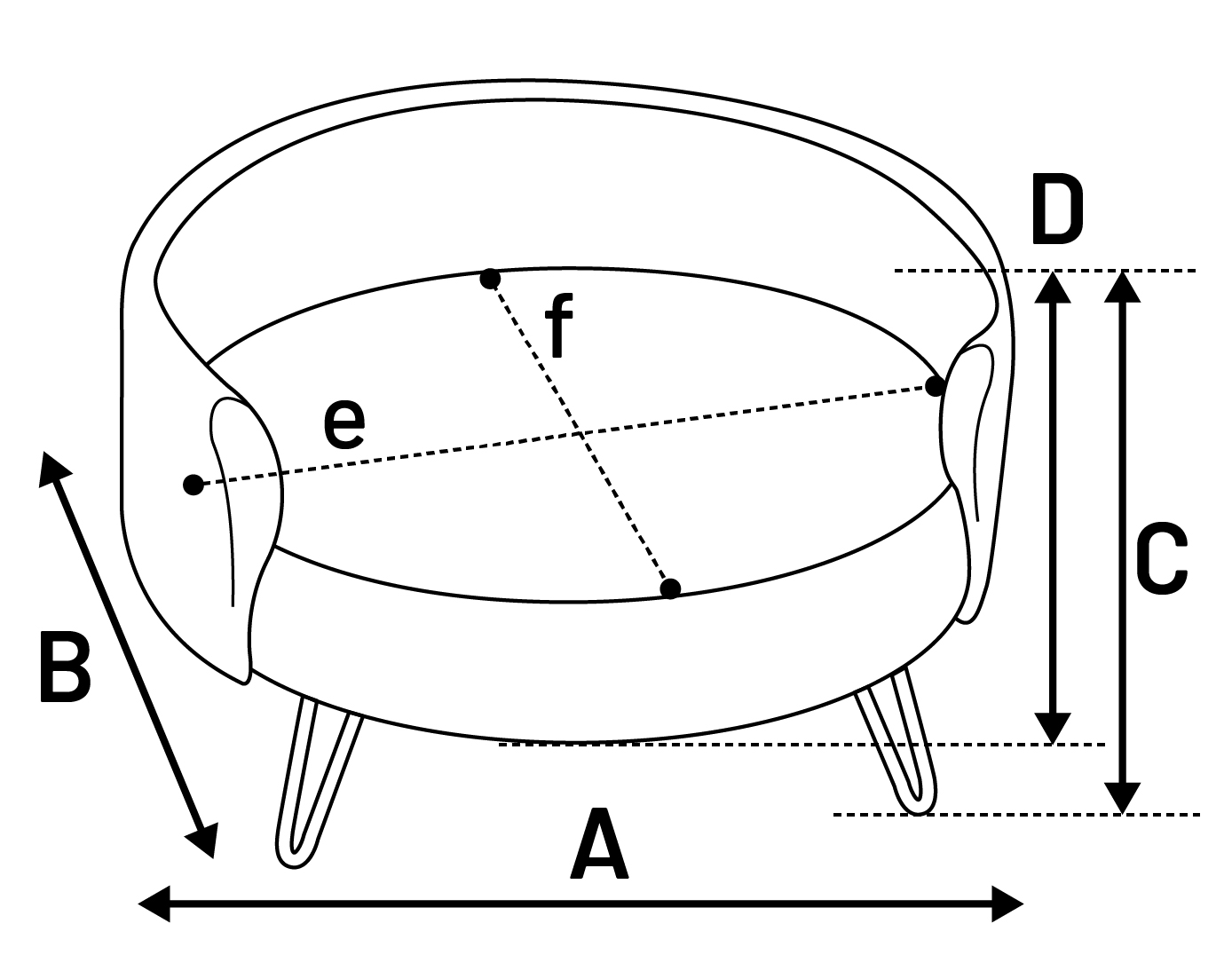 Flamingo Sofa Dizco Round Pink