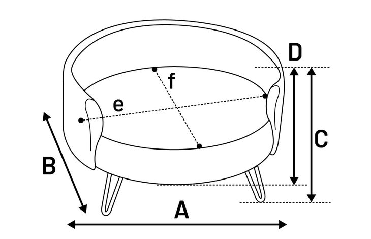 Flamingo Sofa Dizco Round Pink