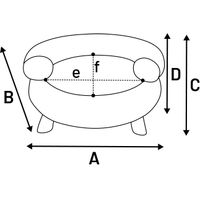 Flamingo Sofa Dudo Round Beige