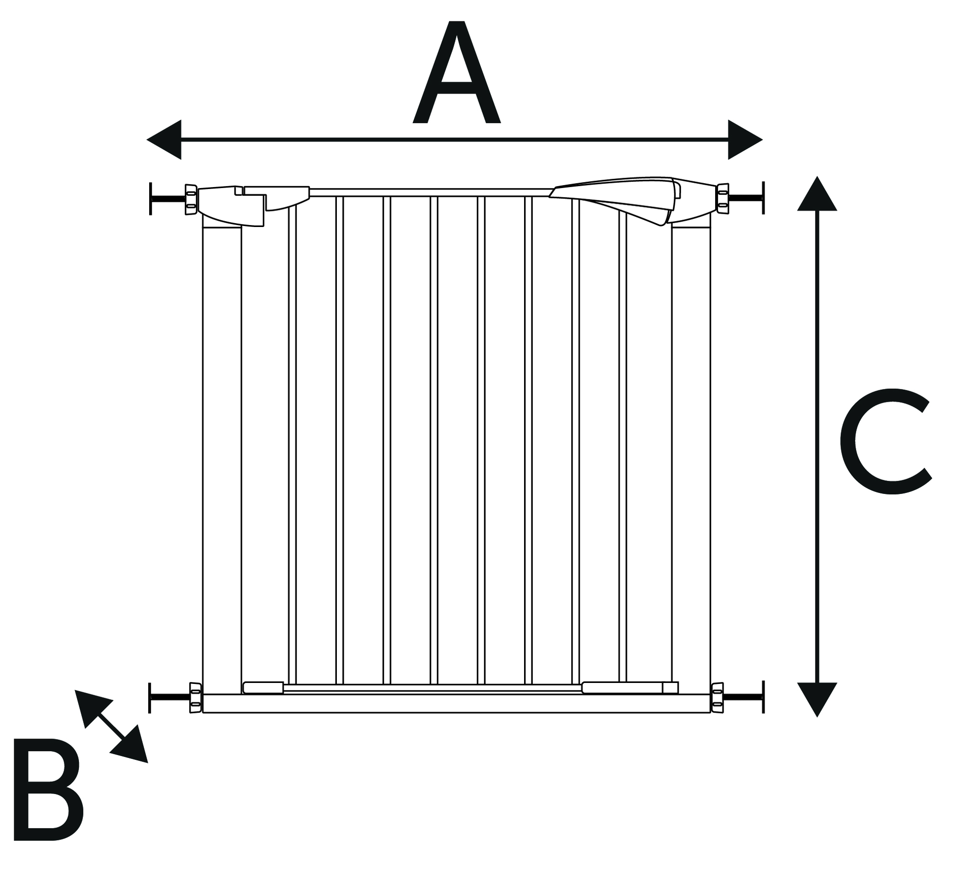 Flamingo Dog barrier Salus Grey